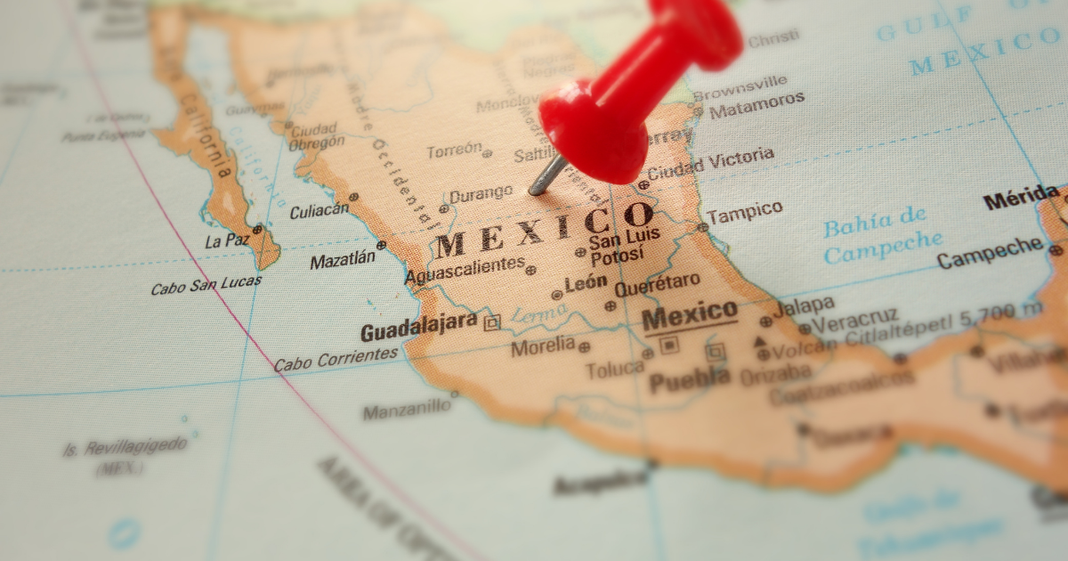 map of mexico